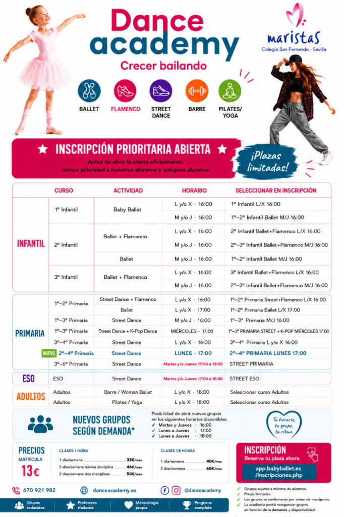 Academia de baile en Sevilla