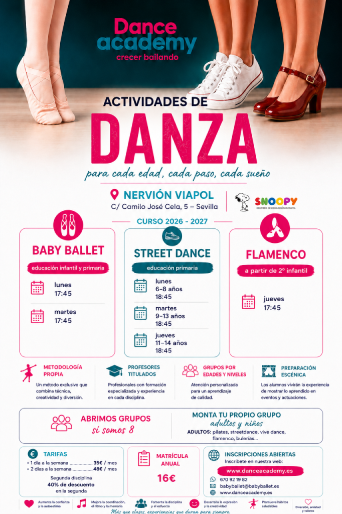 Academia de baile en Sevilla